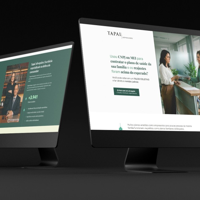 Marketing Digital <br><b>Tapai Advogados <br>Falso Coletivo</b>