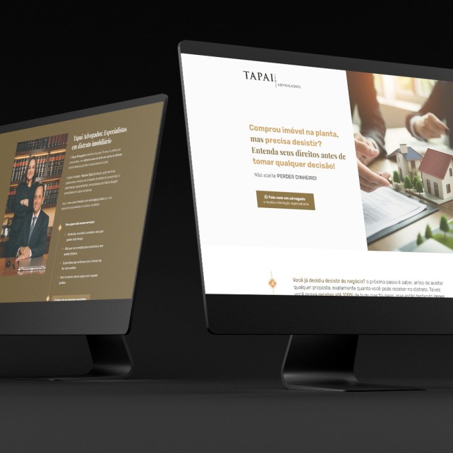 Marketing Digital <br><b>Tapai Advogados<br>Distrato Imobiliário</b>